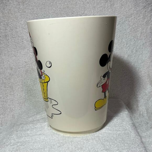 Vintage 90s Mickey Mouse Trash Can Walt Disney - Picture 3 of 7